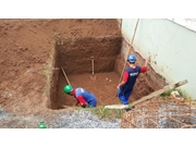 escavação de brocas